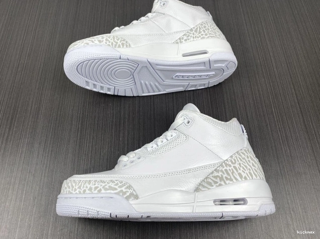 Rep MAX PS Retro 'Triple White' Jordan 3 429487-111 Air 0701
